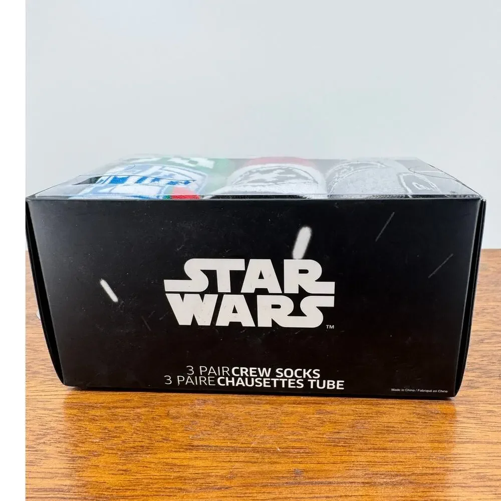 STAR WARS BIOWORLD 3 Pair of Crew Socks Sock Size 10-13